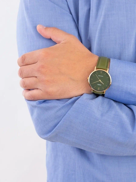 CASIO MEN'S WATCH MTP-VT01GL-3B + BOX