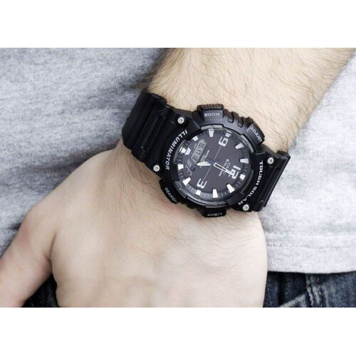 CASIO MEN'S WATCH AQ-S810W-1AV (zd044h) - SOLAR POWERED + BOX