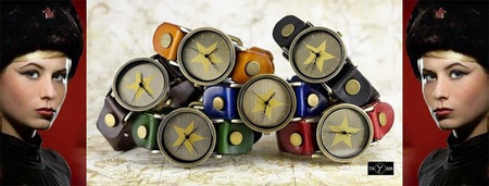 TAYMA WOMEN'S WATCH - RETRO PUNK 27 - red (zx583a)