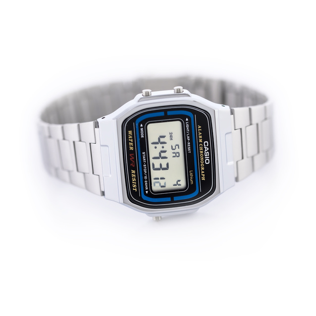 UNISEX CASIO A164WA-1QJH WATCH - VINTAGE + BOX