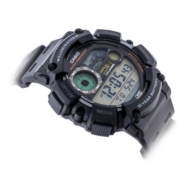 CASIO Men's Digital Moonphase WATCH WS-1500H-1A + BOX