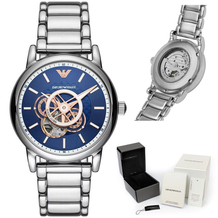 EMPORIO ARMANI LUIGI Open Heart AUTOMATIC men's watch AR60036