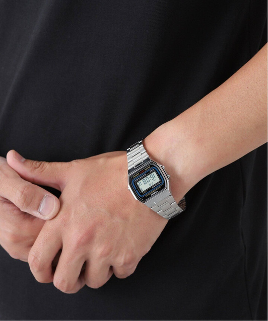 UNISEX CASIO A164WA-1QJH WATCH - VINTAGE + BOX