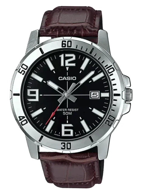 CASIO MEN'S WATCH MTP-VD01L-1BV (zd169c) + BOX