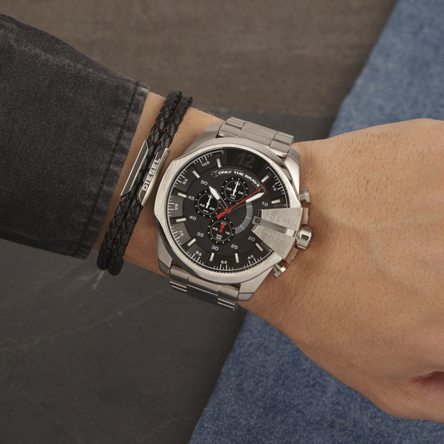 DIESEL MEN'S WATCH DZ4308 - MEGA CHIEF + BOX