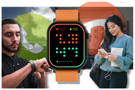 SMARTWATCH UNISEX GRAVITY GT15-2 - BLUETOOTH CONNECTIONS, ADDITIONAL PASSAGE (sg029b)