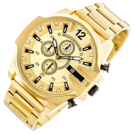 PERFECT MALE WATCH M513CH-05 - CHRONOGRAPH (zp387d) + BOX