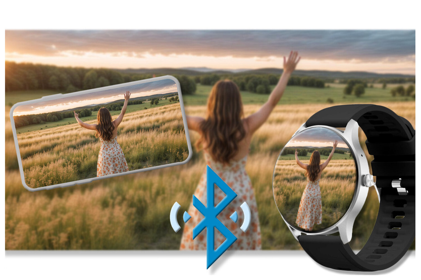 SMARTWATCH UNISEX GRAVITY GT2-6 - BLUETOOTH CONNECTIONS, OWN dial (sg019f)