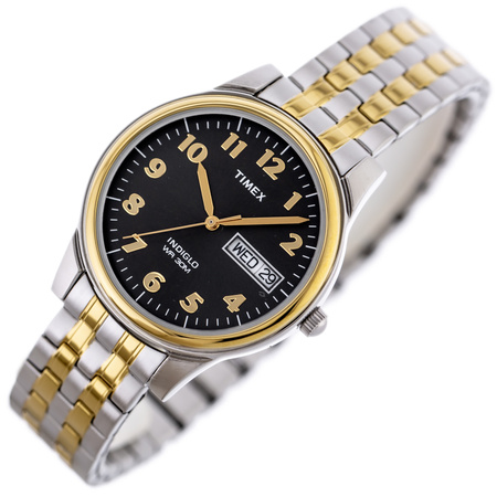 TIMEX Charles Two-Tone Men's Watch T26481 INDIGLO + BOX