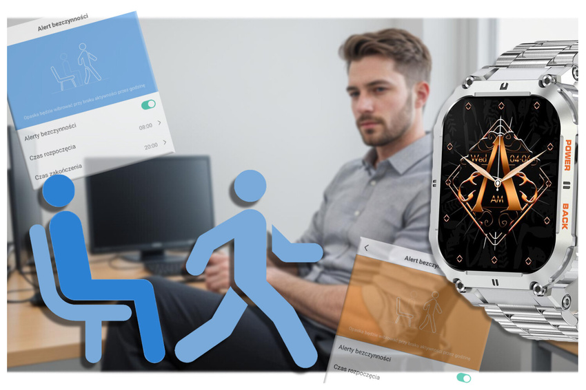 GRAVITY GT6-7 MEN'S SMARTWATCH - CALL MAKING, SNOW MONITOR (sg020g)