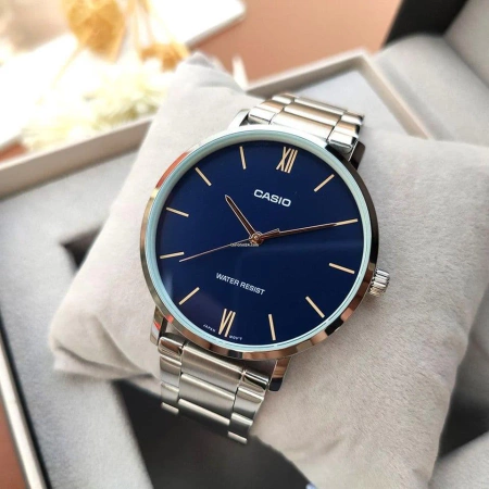 CASIO MTP-VT01D-2B MEN'S WATCH (zd165n) + BOX