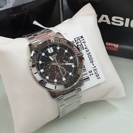 CASIO MEN'S WATCH MTP-VD300D-1E (zd268a) + BOX