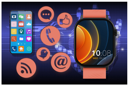 SMARTWATCH UNISEX GRAVITY GT15-3 - ROZMOWY BLUETOOTH, DODATKOWY PASEK (sg029c)