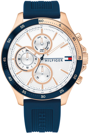 TOMMY HILFIGER MEN'S WATCH Bank 1791778 (zf064a) + BOX