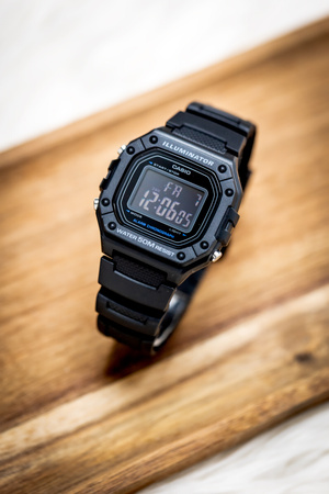 CASIO MEN'S WATCH W-218H-1B + BOX