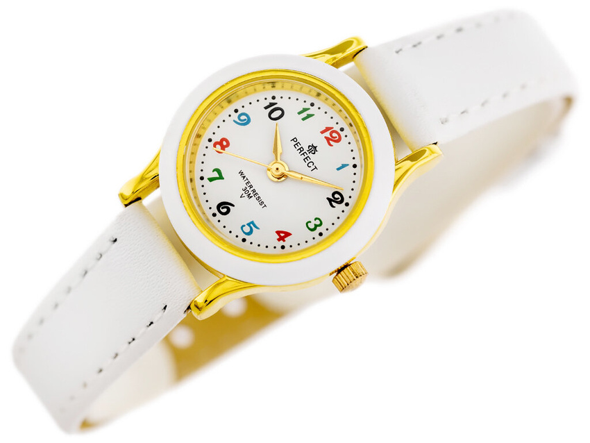 CHILDREN'S COMMUNION WATCH PERFECT LP195-01 white (zp812c) + BOX