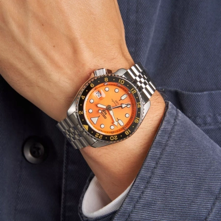 MEN'S WATCH SEIKO 5 SPORTS SSK005K1 GMT AUTOMAT WR100 + BOX