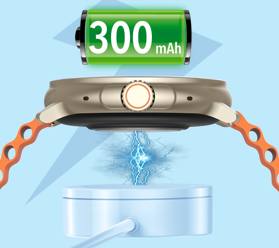 SMARTWATCH UNISEX Rubicon RNCF15 - BLUETOOTH CALL, ŁADOWANIE BEZPRZEWODOWE