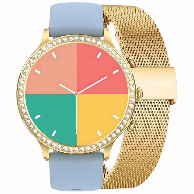 SMARTWATCH DAMSKI GRAVITY GT5-4 - DODATKOWY PASEK (sg043d)