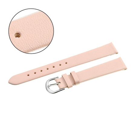 W36L leather watch strap - pink - 18mm