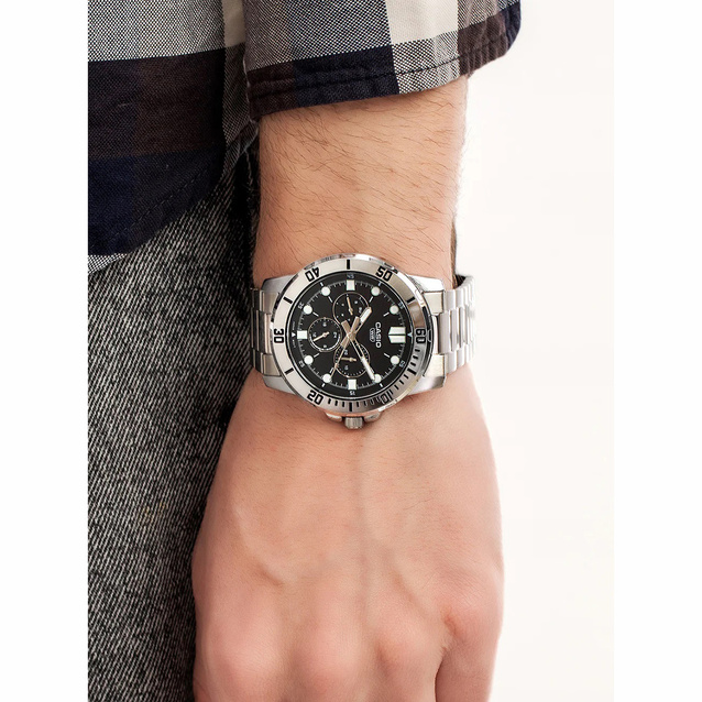 CASIO MEN'S WATCH MTP-VD300D-1E (zd268a) + BOX