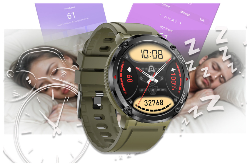 SMARTWATCH MĘSKI GRAVITY GT21-7 - BLUETOOTH CALL, DODATKOWY PASEK (sg025g)