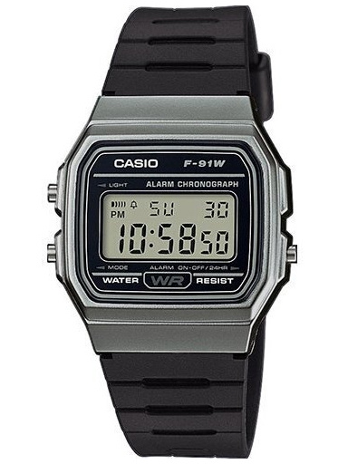 ZEGAREK MĘSKI CASIO F-91WM-1BDF (zd102d)  + BOX