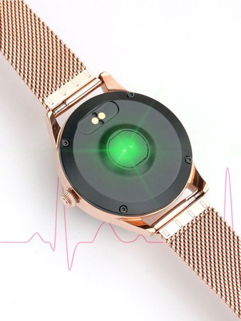 SMARTWATCH G. Rossi G.RSWBF1-4D2-2 rosegold/black (sg001f) + DODATKOWY PASEK