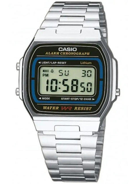 UNISEX CASIO A164WA-1QJH WATCH - VINTAGE + BOX