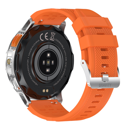 GRAVITY GT22-4 MEN'S SMARTWATCH - AMOLED, ADDITIONAL BELT (sg030d)