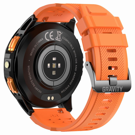 SMARTWATCH MĘSKI GRAVITY GT24-3 - LATARKA, DODATKOWY PASEK  (sg033c)