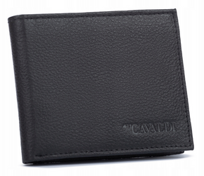 Mały, skórzany portfel męski z systemem RFID - 4U Cavaldi