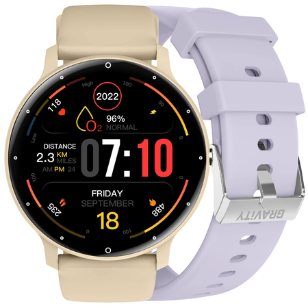 SMARTWATCH UNISEX GRAVITY GT1-9 PRO - ROZMOWY BLUETOOTH, DODATKOWY PASEK (sg027i)