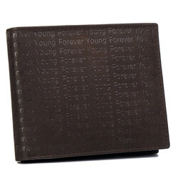 Skórzany portfel zdobiony monogramem - Forever Young