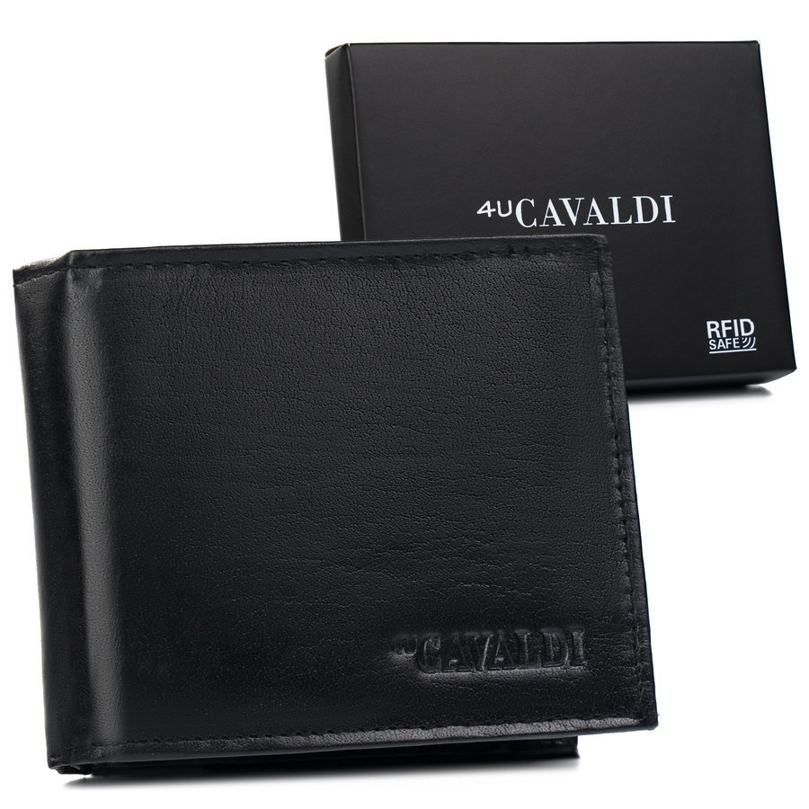 Elegancki portfel męski z zabezpieczeniem RFID Protect - Cavaldi
