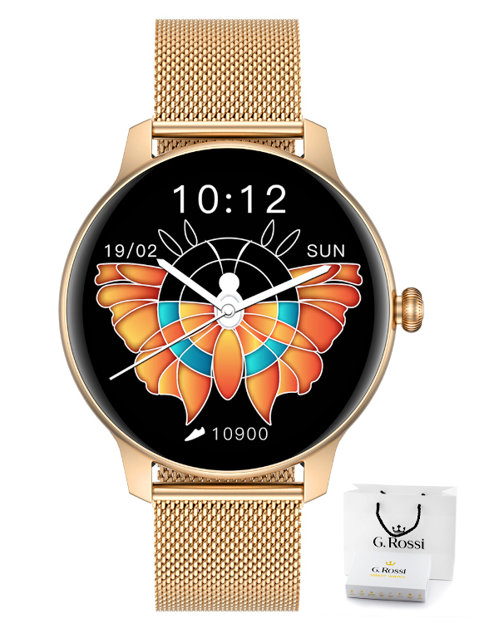 SMARTWATCH DAMSKI G. Rossi SW020-4 - CIŚNIENIOMIERZ, PULSOKSYMETR (sg013d)