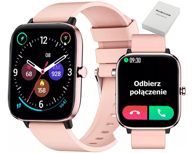 SMARTWATCH DAMSKI Rubicon RNCE79 - WYKONYWANIE POŁĄCZEŃ, TERMOMETR (sr026a)