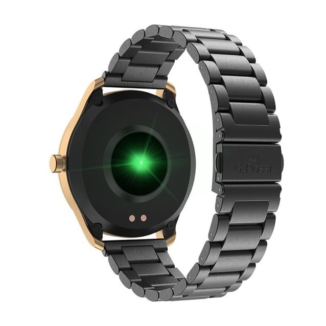 SMARTWATCH MĘSKI G. Rossi SW012-4 gold/black + dodatkowa BRANSOLETA (sg007d)