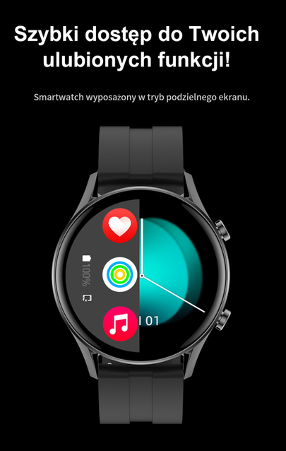 SMARTWATCH MĘSKI G. Rossi SW019-3 black/red (sg014c) PROWADZENIE ROZMÓW