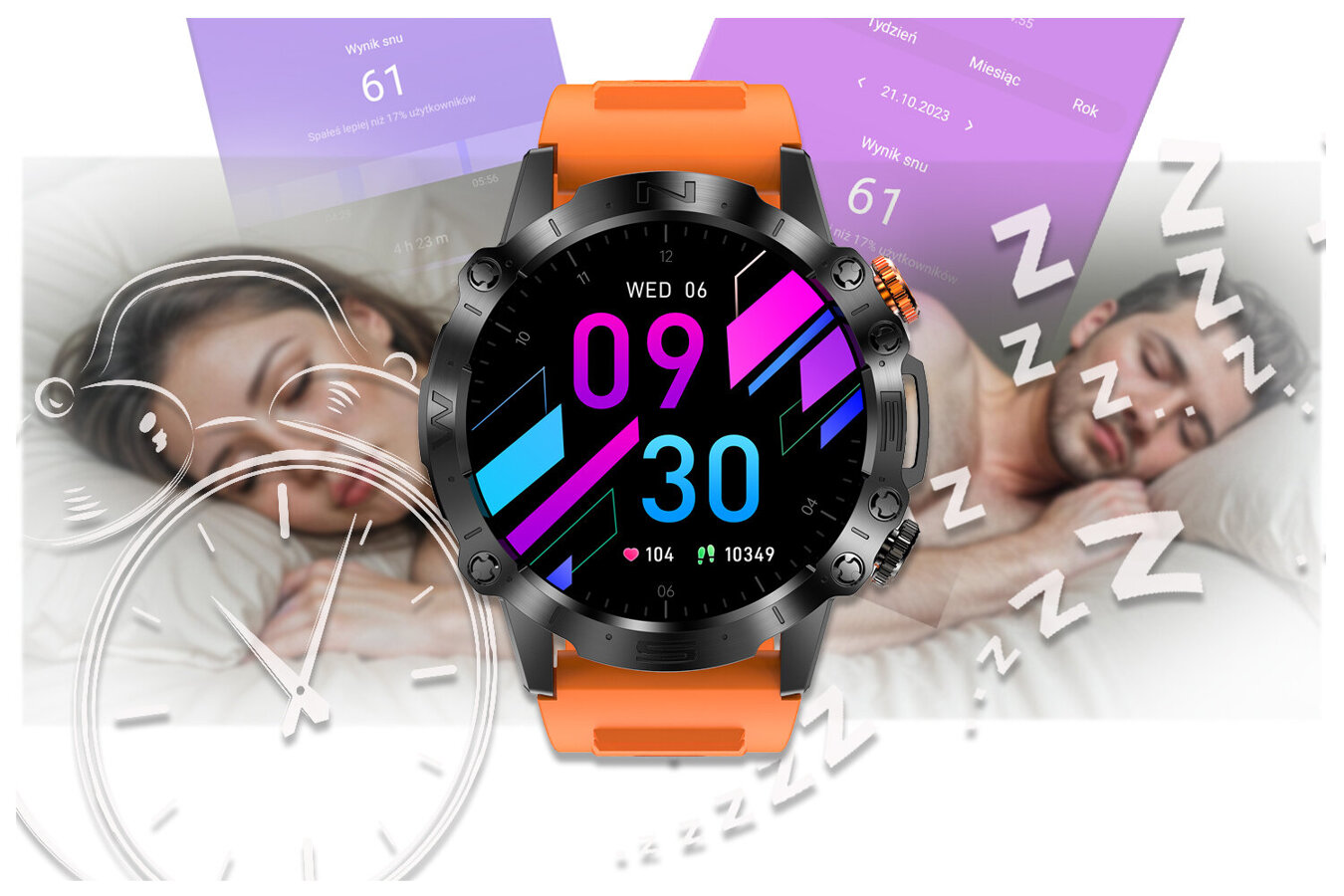 SMARTWATCH MĘSKI GRAVITY GT20-3 - AMOLED, DODATKOWY PASEK (sg024c)