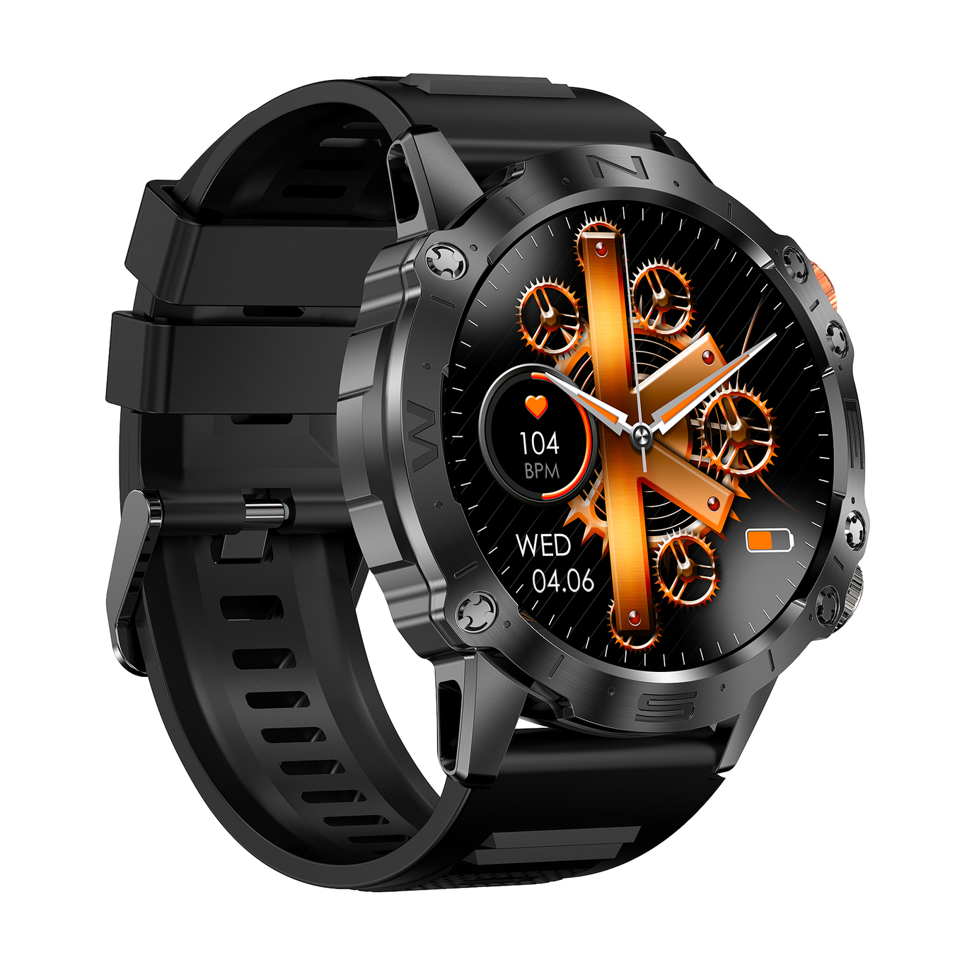 SMARTWATCH MĘSKI GRAVITY GT20-6 - AMOLED, DODATKOWY PASEK (sg024f)