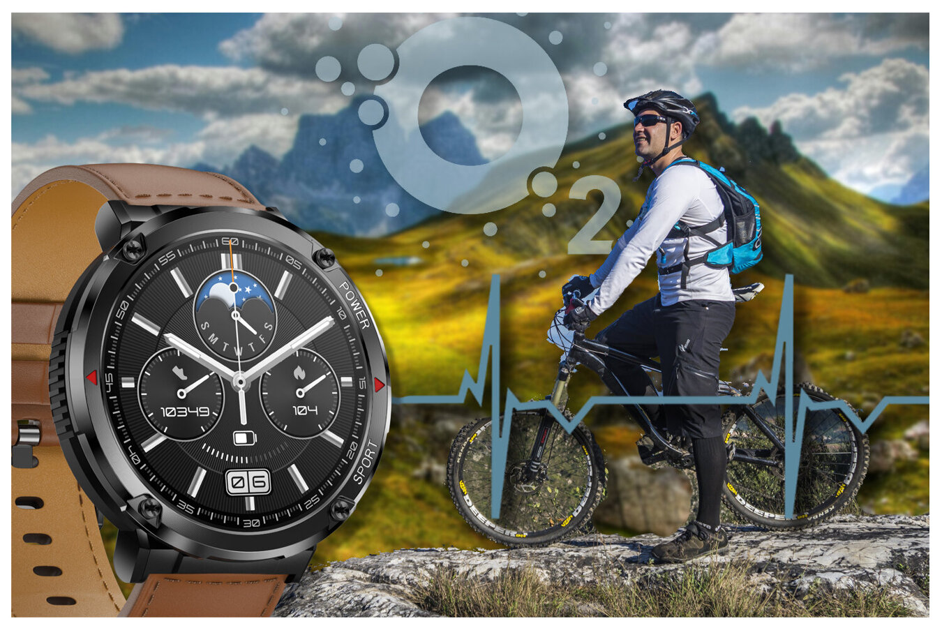 SMARTWATCH MĘSKI GRAVITY GT21-4 - BLUETOOTH CALL, DODATKOWY PASEK (sg025d)