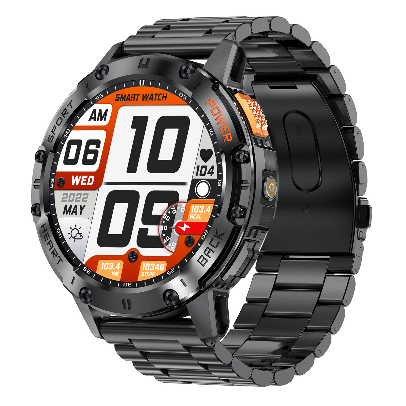 SMARTWATCH MĘSKI GRAVITY GT22-1 - AMOLED, DODATKOWY PASEK (sg030a)