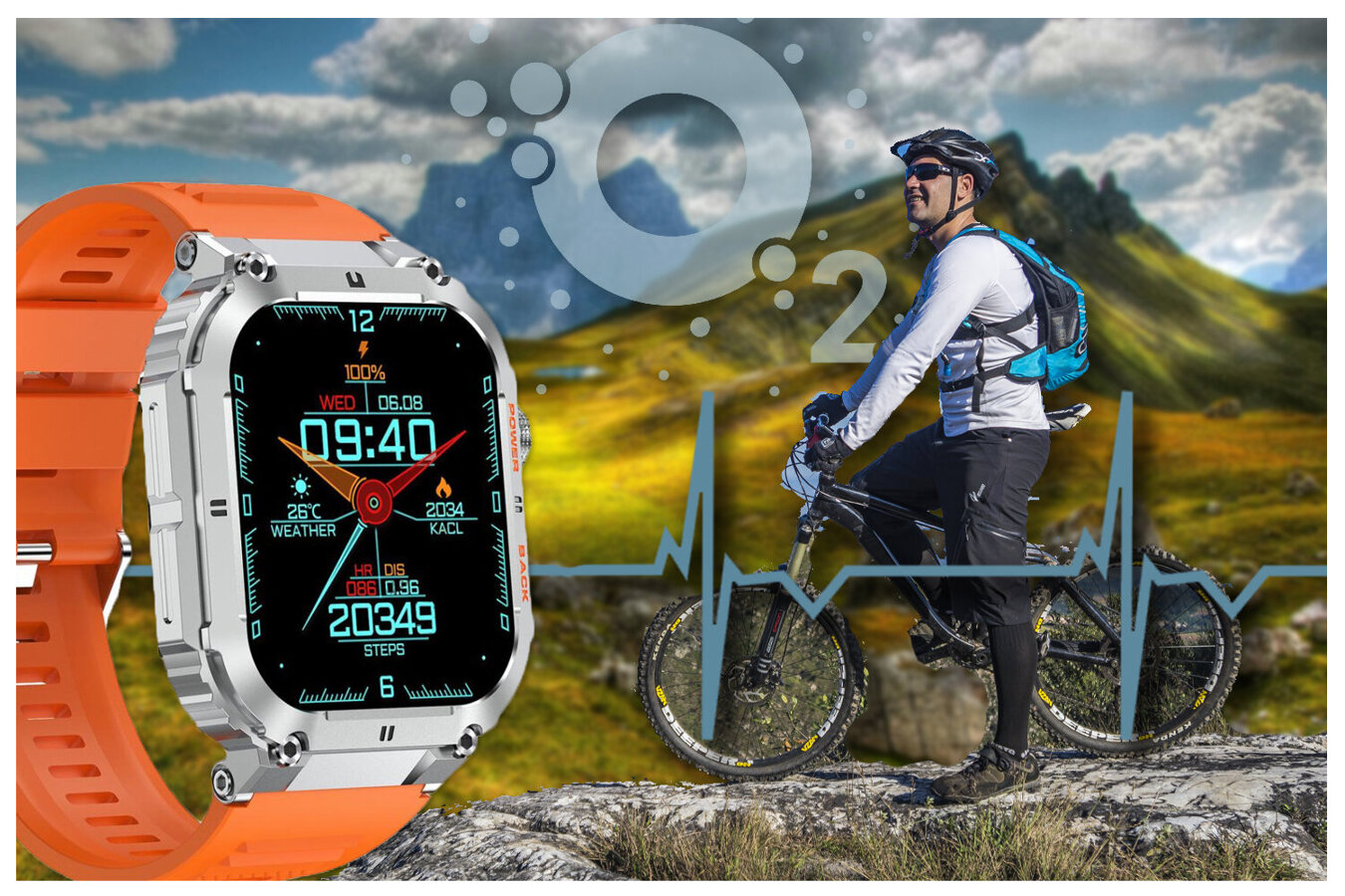 SMARTWATCH MĘSKI GRAVITY GT6-4 - WYKONYWANIE POŁĄCZEŃ, MONITOR SNU (sg020d)