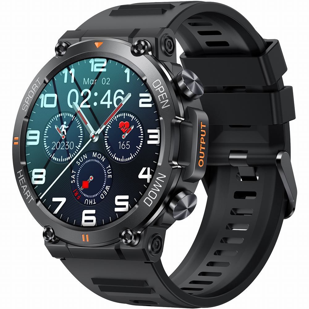 SMARTWATCH MĘSKI GRAVITY GT7-1 PRO - WYKONYWANIE POŁĄCZEŃ, PULSOKSYMETR (sg018a)