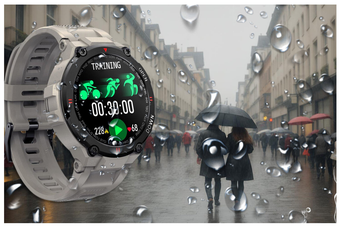 SMARTWATCH MĘSKI GRAVITY GT7-4 - WYKONYWANIE POŁĄCZEŃ (sg016d)