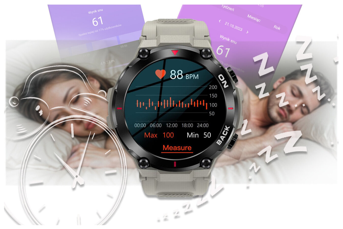 SMARTWATCH MĘSKI GRAVITY GT8-4 - z GPS (sg017d)