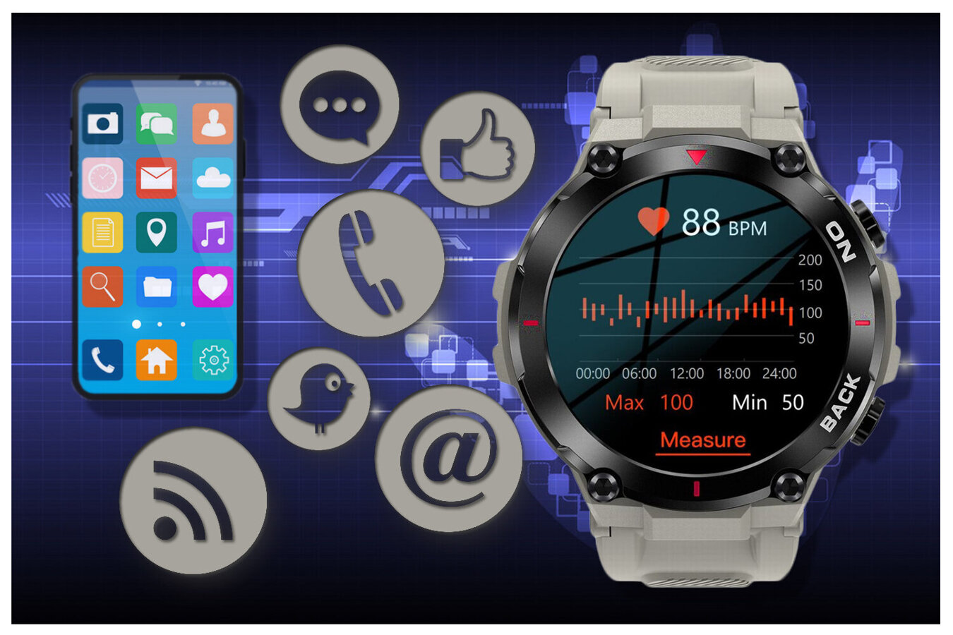 SMARTWATCH MĘSKI GRAVITY GT8-4 - z GPS (sg017d)