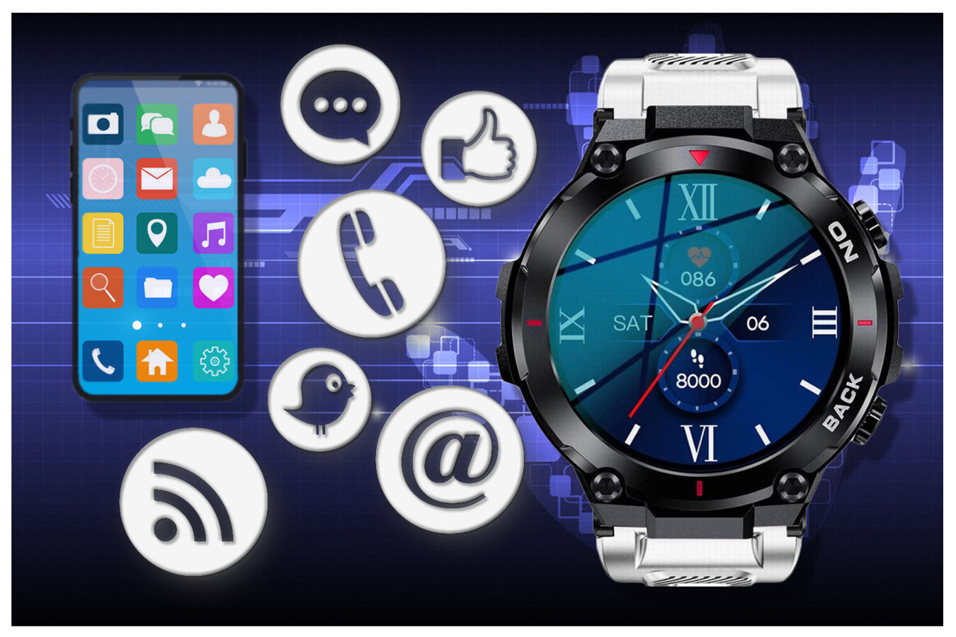 SMARTWATCH MĘSKI GRAVITY GT8-6 - z GPS (sg017f)