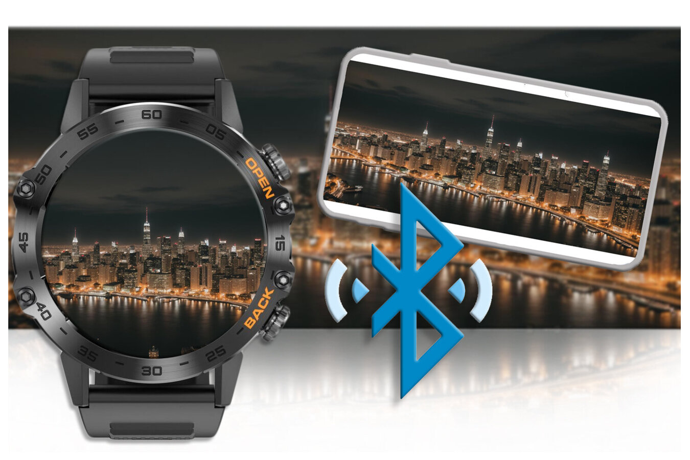 SMARTWATCH MĘSKI GRAVITY GT9-1 - WYKONYWANIE POŁĄCZEŃ, CIŚNIENIOMIERZ (sg021a)